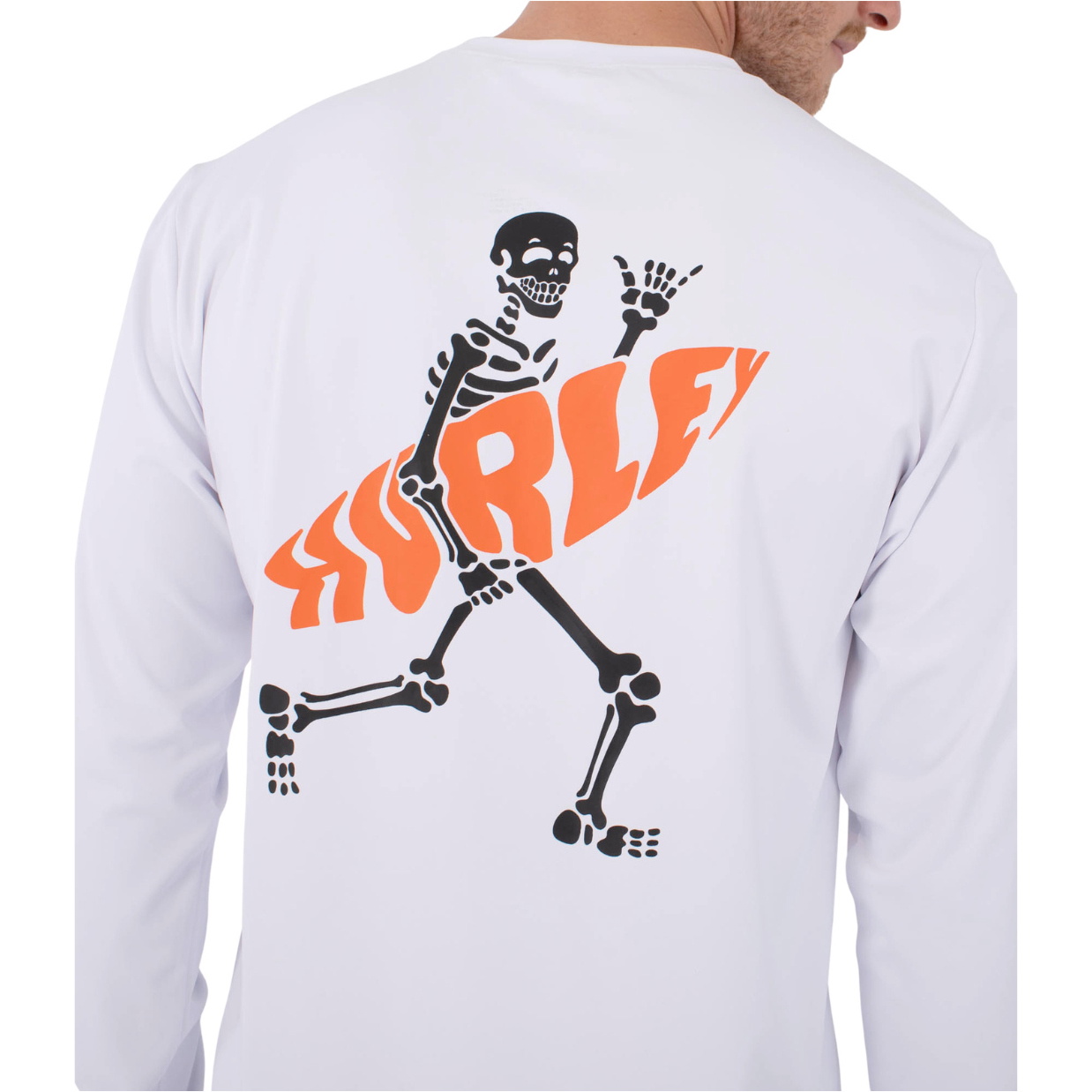 2026 Hurley Männer Reguläre Flamengue-Langarm-Lycra-Weste MLEU00006 - White